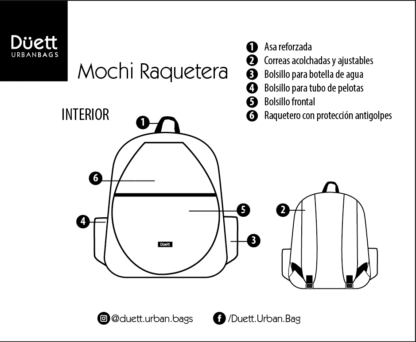 Mochila Raquetera Print Pocket - Image 10