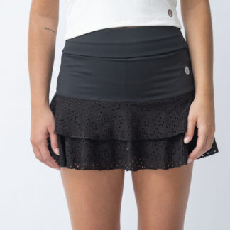 Pollera Valencia Negro